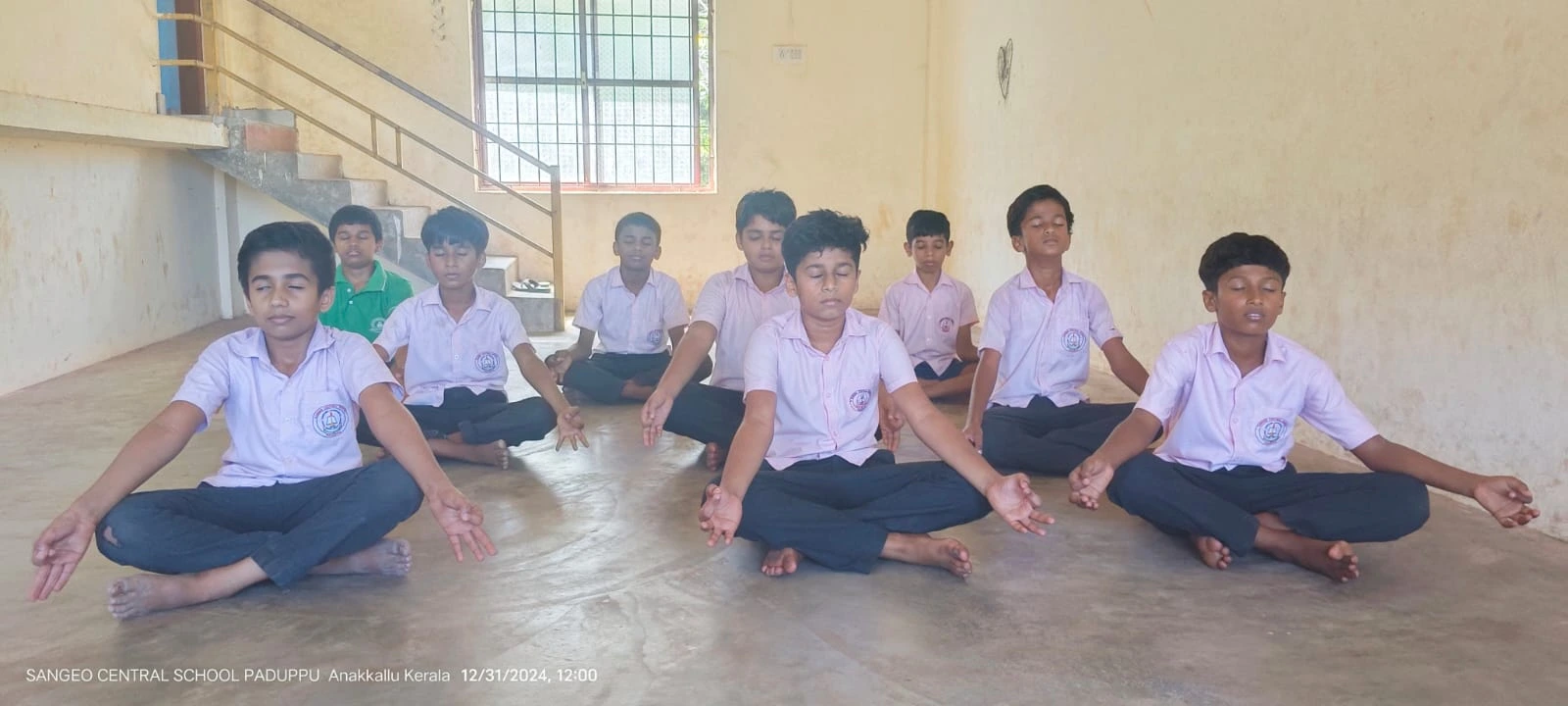 Sangeo Central School Paduppu activities yoga